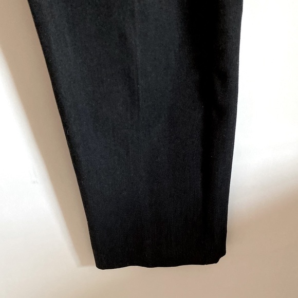 DARK GRAY PLEATED MID RISE COTTON BLEND DRESS PANTS - Picture 3 of 7